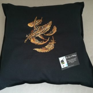 Housse de coussin plume