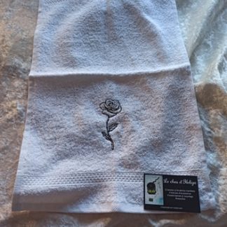 Serviette invité Rose