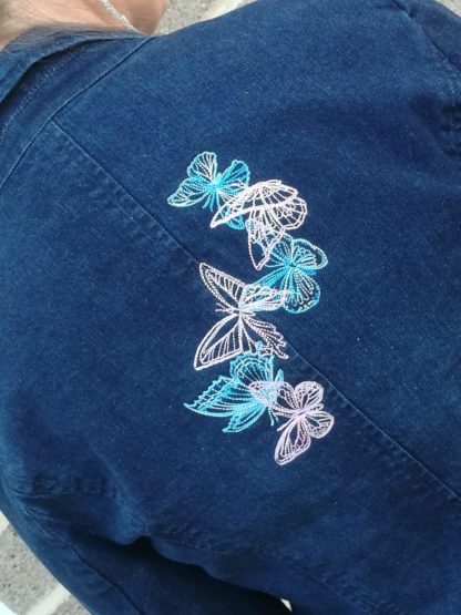 Veste brodée en jean femme – Image 2