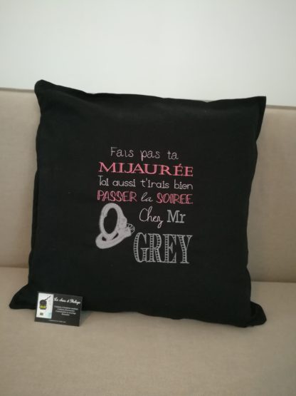 Housse coussin Message