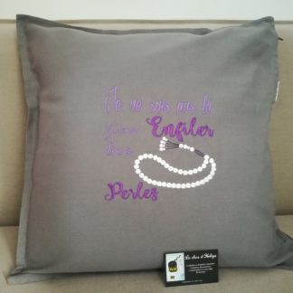 Housse de coussin Message