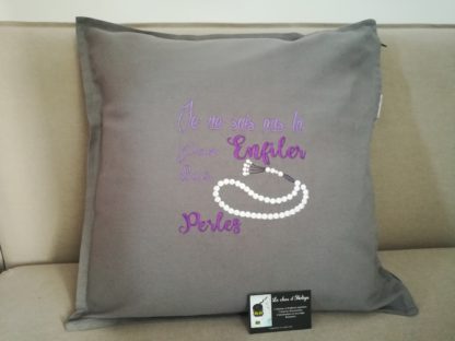 Housse de coussin Message