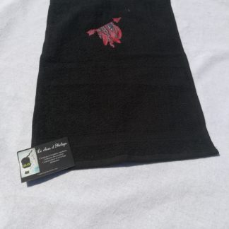 Serviette invitée noire