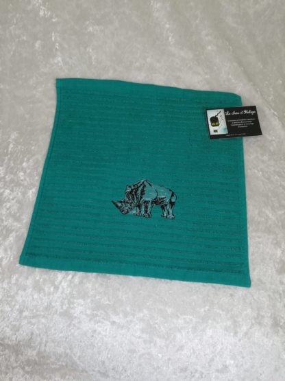 Serviette invitée verte