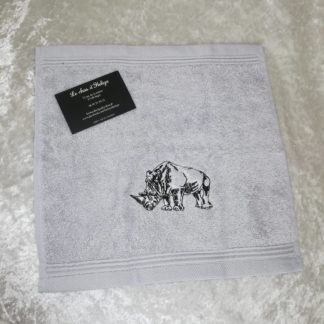 Serviette invitée grise