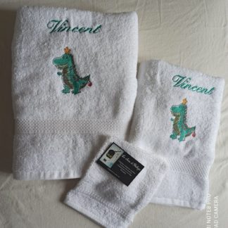Ensemble de serviettes Dino