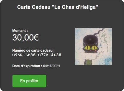 Carte cadeau personnalisable