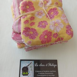 Débarbouillette fond jaune