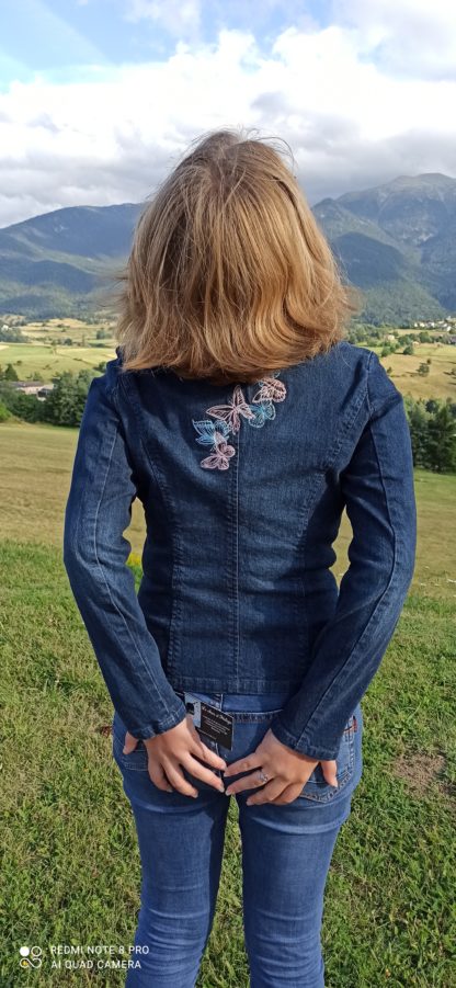 Veste brodée en jean femme – Image 3