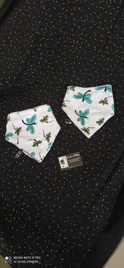Bavoirs bandana pour jumeaux