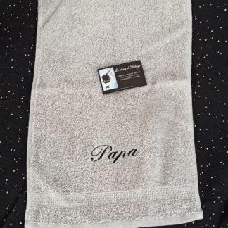 Serviette invitée grise