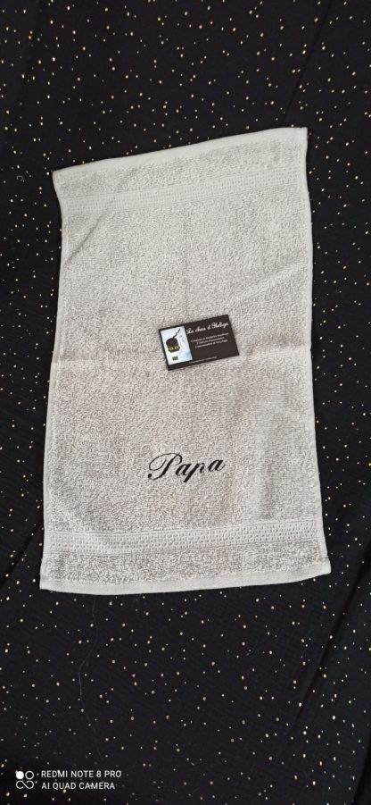 Serviette invitée grise