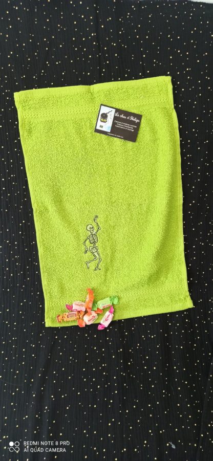 Serviette invitée verte
