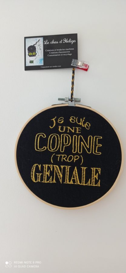 Cadre message jaune